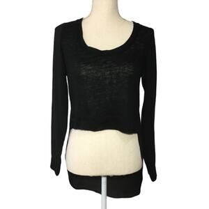 Kiwi tucker Black High-Low Shirt Sheer Back XS